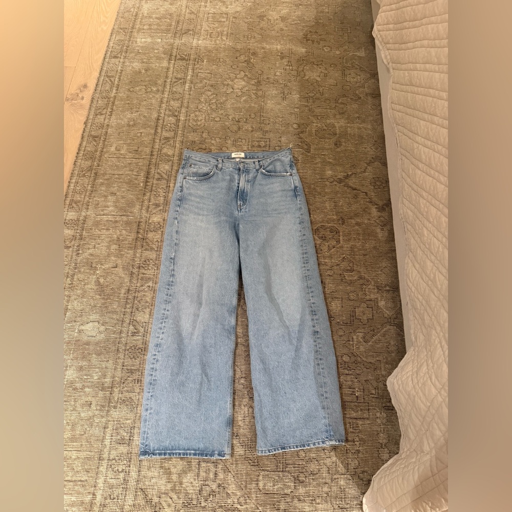Agolde Low Slung Curve Classic Blue Women's Jeans - Picture 2 of 2